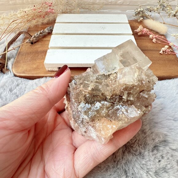 Gorgeous Halite Salt Crystal Cluster from Morroco - Picture 8 of 10